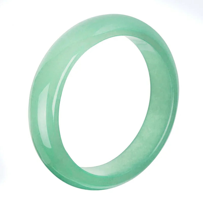 Natural Green Chinese Jade Bracelet Bangle